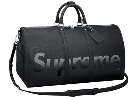 supreme louis vuitton keepall black|Louis Vuitton sweatpants.